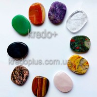 Изделия из минералов - Кулоны плоская галька в ассортименте